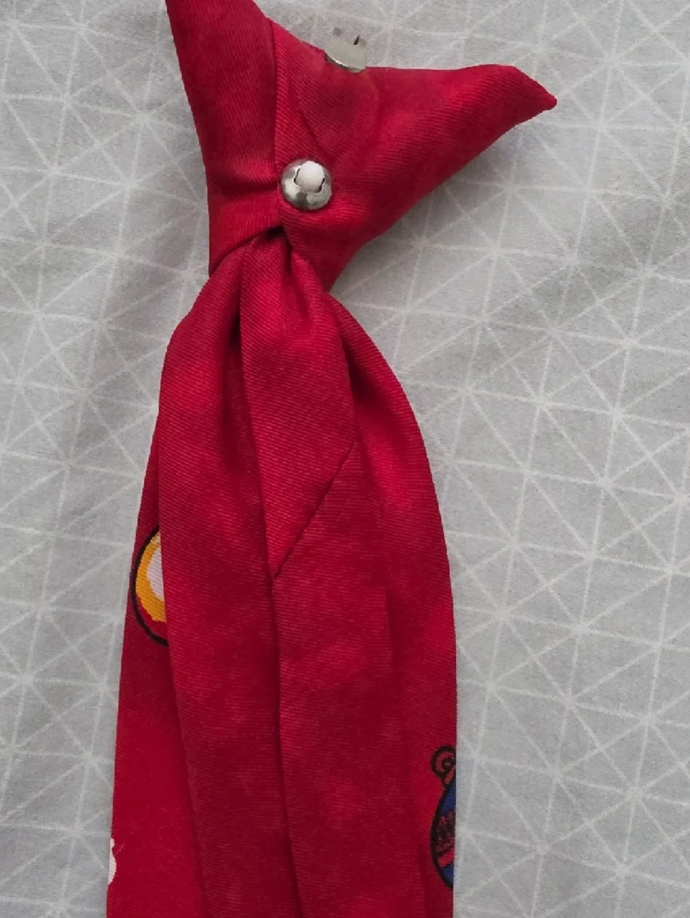 Kids Christmas Santa Tie - Red Festive Necktie